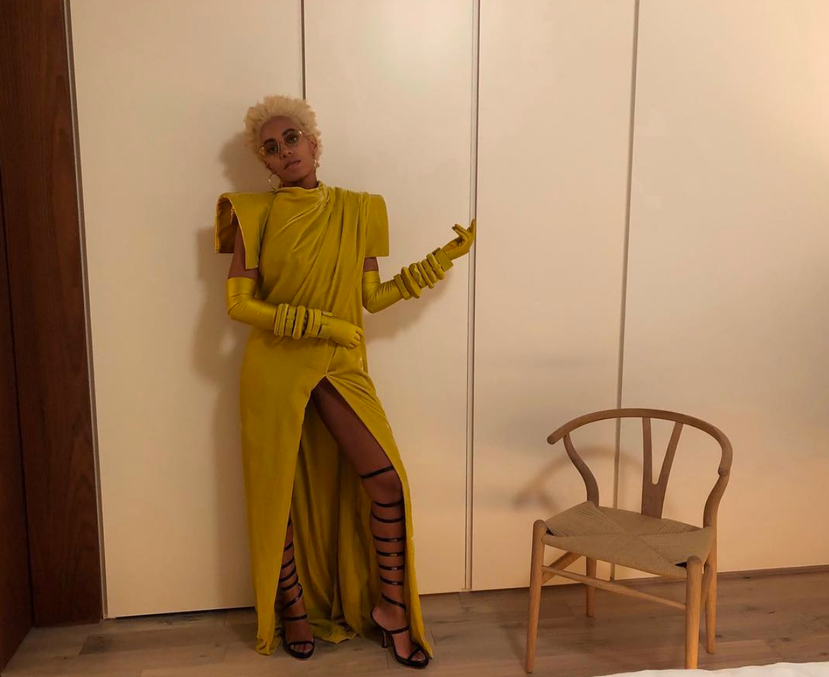 Solange Looked Absolutely Golden At The Glamour 2017 Women Of The Year Awards